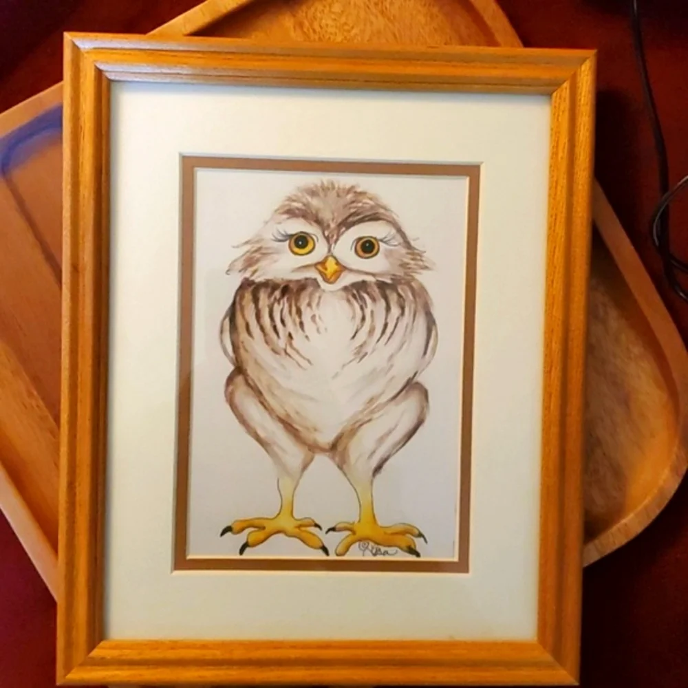 NWOT Owl Watercolor (print‎ copy)